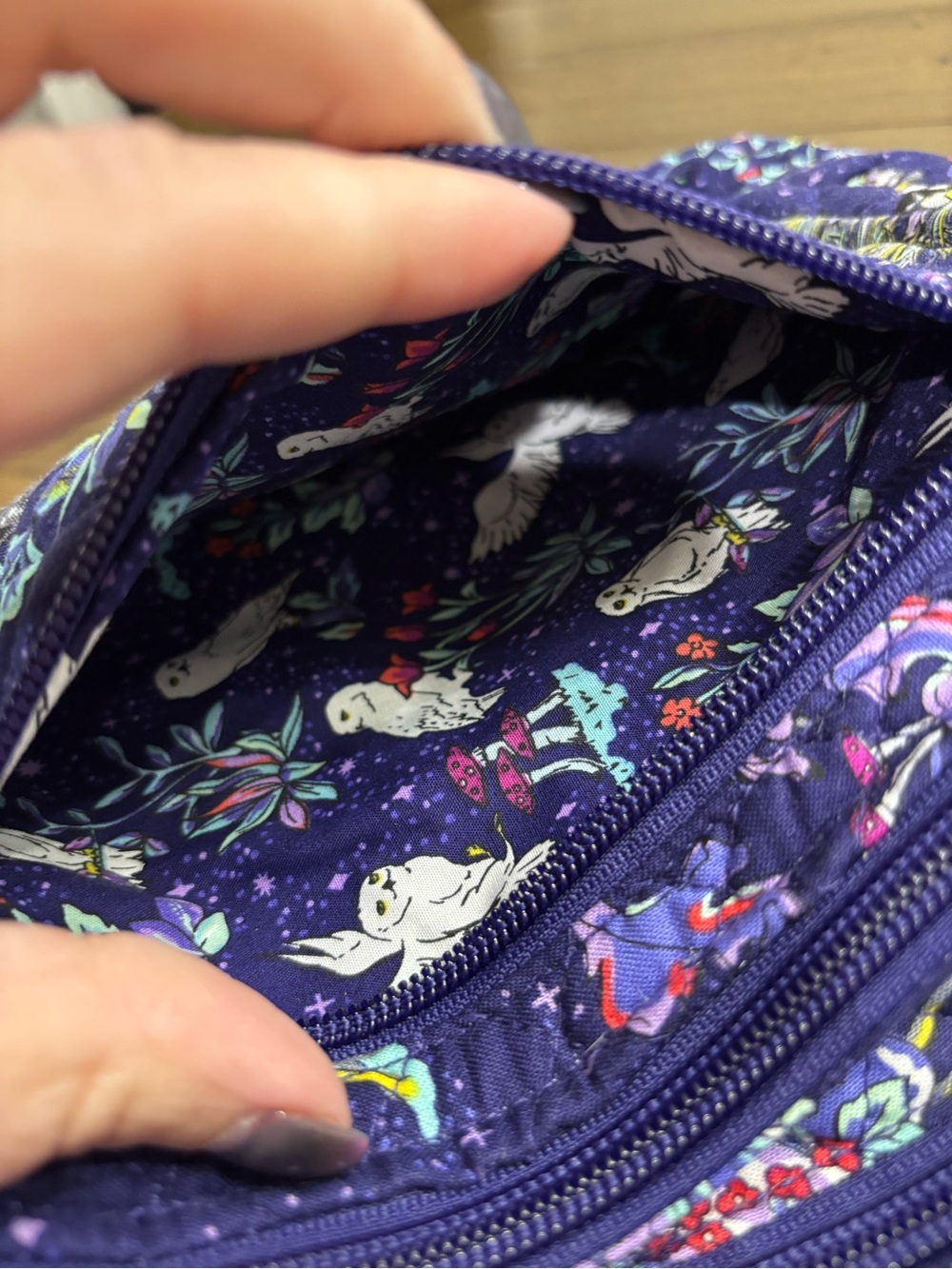 Vera Bradley x Harry Potter Forbidden Forest Sling Backpack - Picture 9 of 12